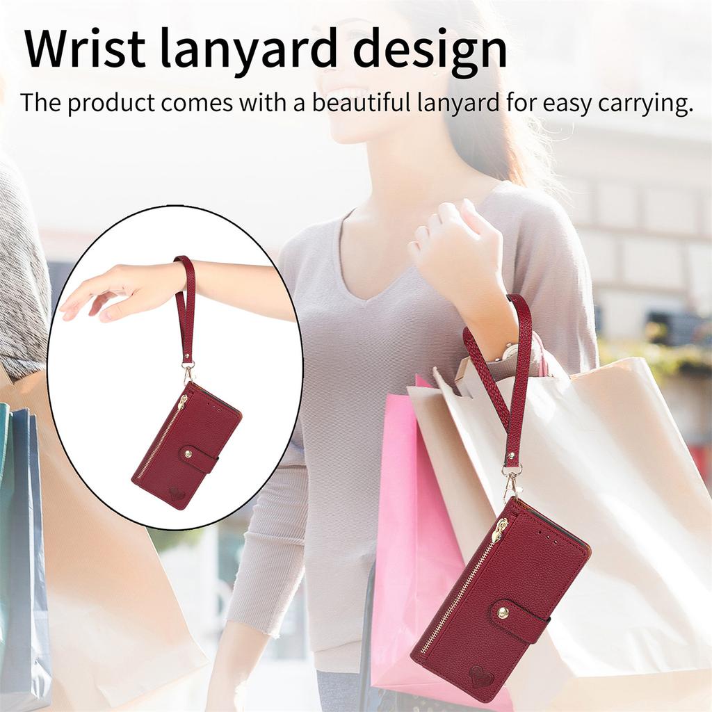 For Xiaomi 17 Pro Max Cases Wallet Stand Retro Texture Leather Phone Cover with Lanyard