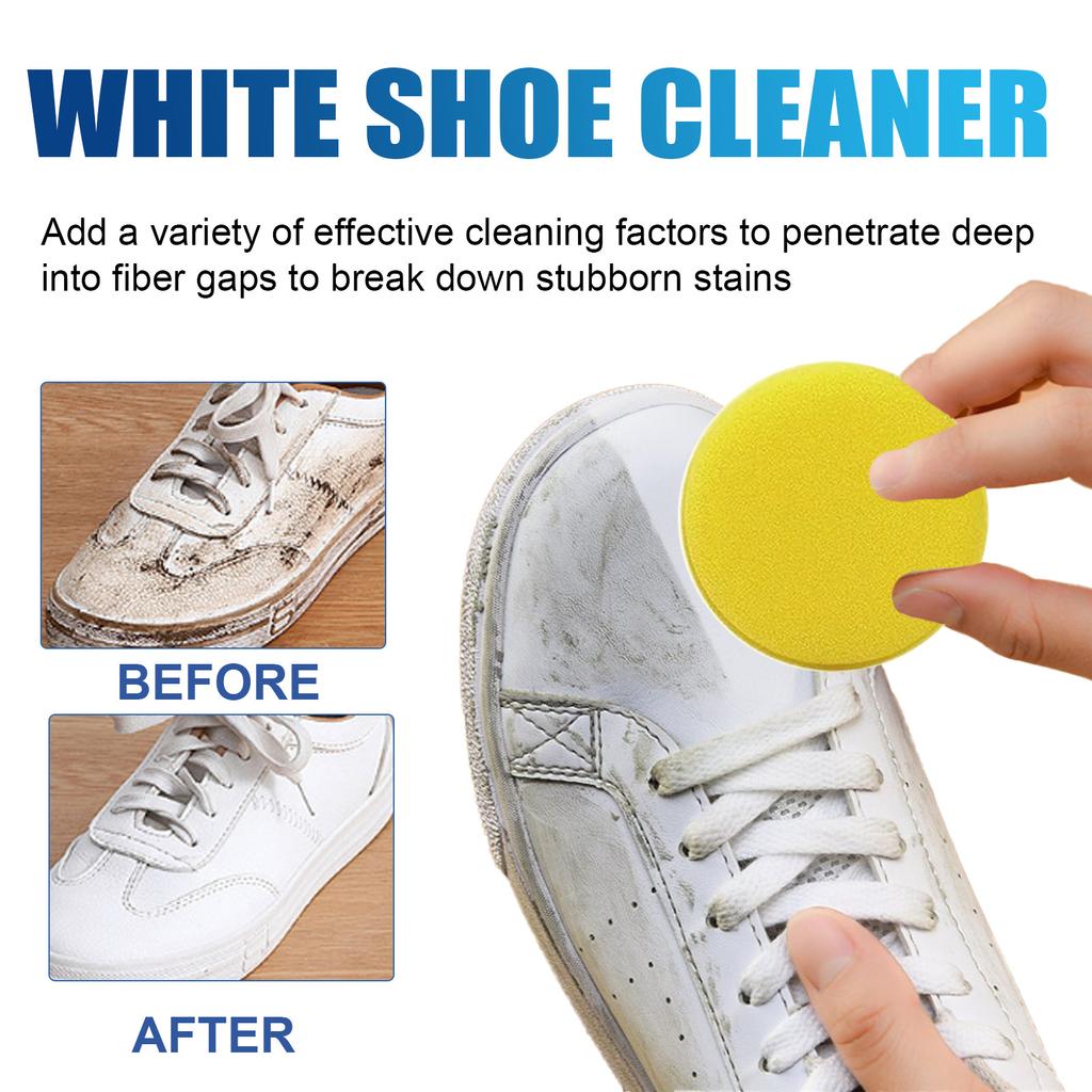 White Shoes Stain Polish Cleaner Čisticí prostředek na skvrny Odstraňte Yellow Edge Cleaner Whiten Cleaning Polish