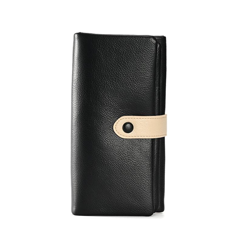 Soft Leather Women Wallet Clutch High Quality Triple Fold Money Large Capacity Female Purse Card Holder