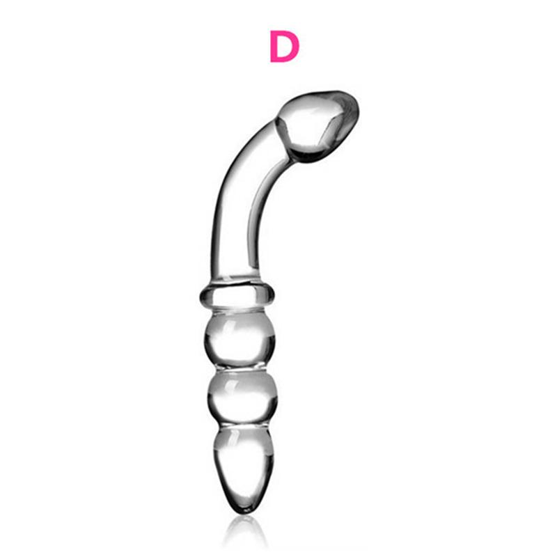 1PC Crystal Glass Dildos Masturbator Realistic Dildo Penis Large G-spot Anal Butt Plug Adult Sex toys for Woman Female Sold