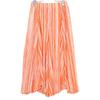 PLEATS PLEASE PP73-JF673 17AW Orange X White Stripe Deformed Wide Pants Bottoms 3 OrangeUsed