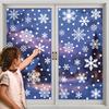 New Creative Christmas Ornaments White Snowflake Window Sticker with Adhesive Sticker Shopping Mall Window Decoration