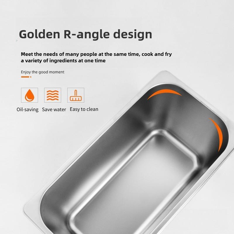 Large Capacity Electric Fryer Desktop Precision Temperature Control Oil Fryer Kitchen Multifunctional French Fry Machine