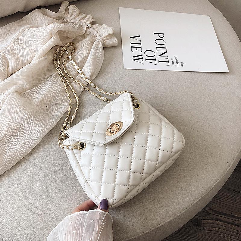 SCIONE Popular Bag Handbags Summer Small Fresh Messenger Bag Shoulder Bag Small Fragrance Rhombus Chain Bag