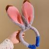 2025 Cute Judy Rabbit Ear Plush Headband: Sweet Cartoon Hair Accessory for Women