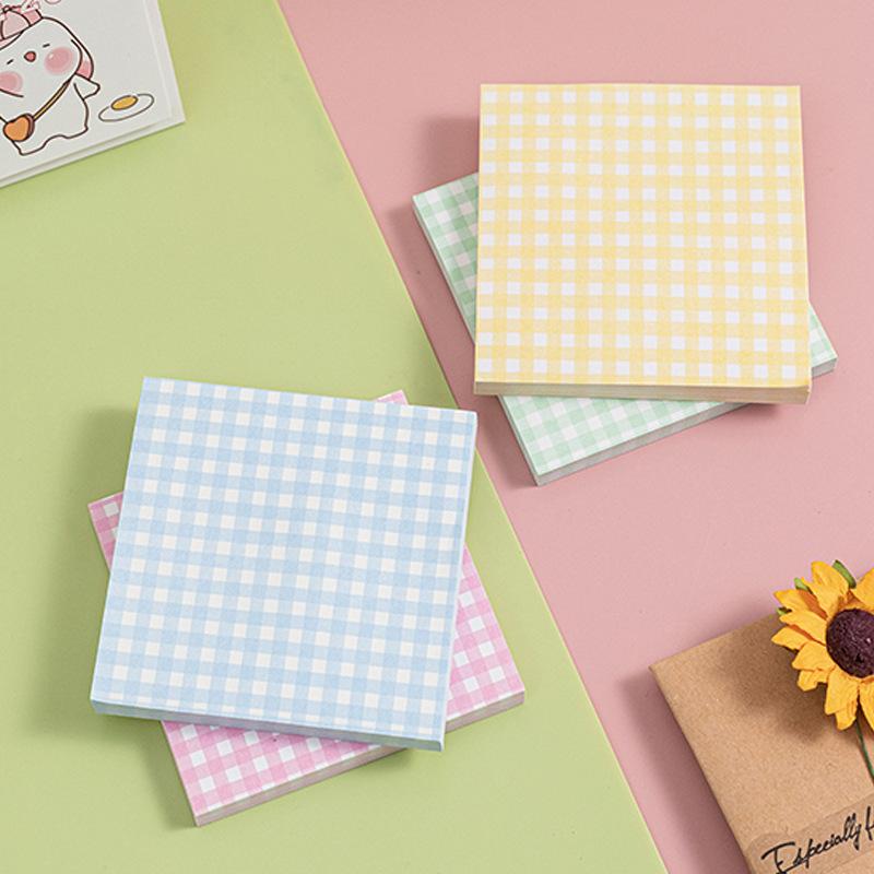 80 sheets Convenience Stickers Ins Style Yellow Square Memo Pad Students Can Remember Homework Messages Notes School Supplies