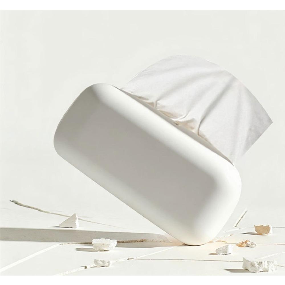 Light Luxury Tissue Box Soft Waterproof Tissue Box Cover Silicone Reusable Wet Wipe Box Holder Bathroom Kitchen Paper Holder