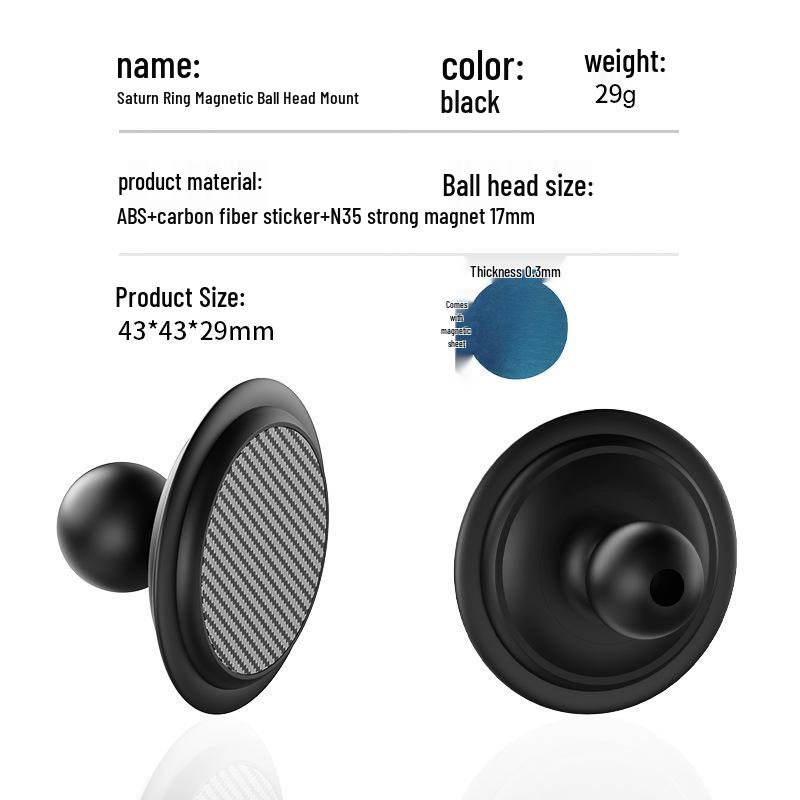 Magnetic Car Phone Holder with Air Vent and Dashboard Mount
