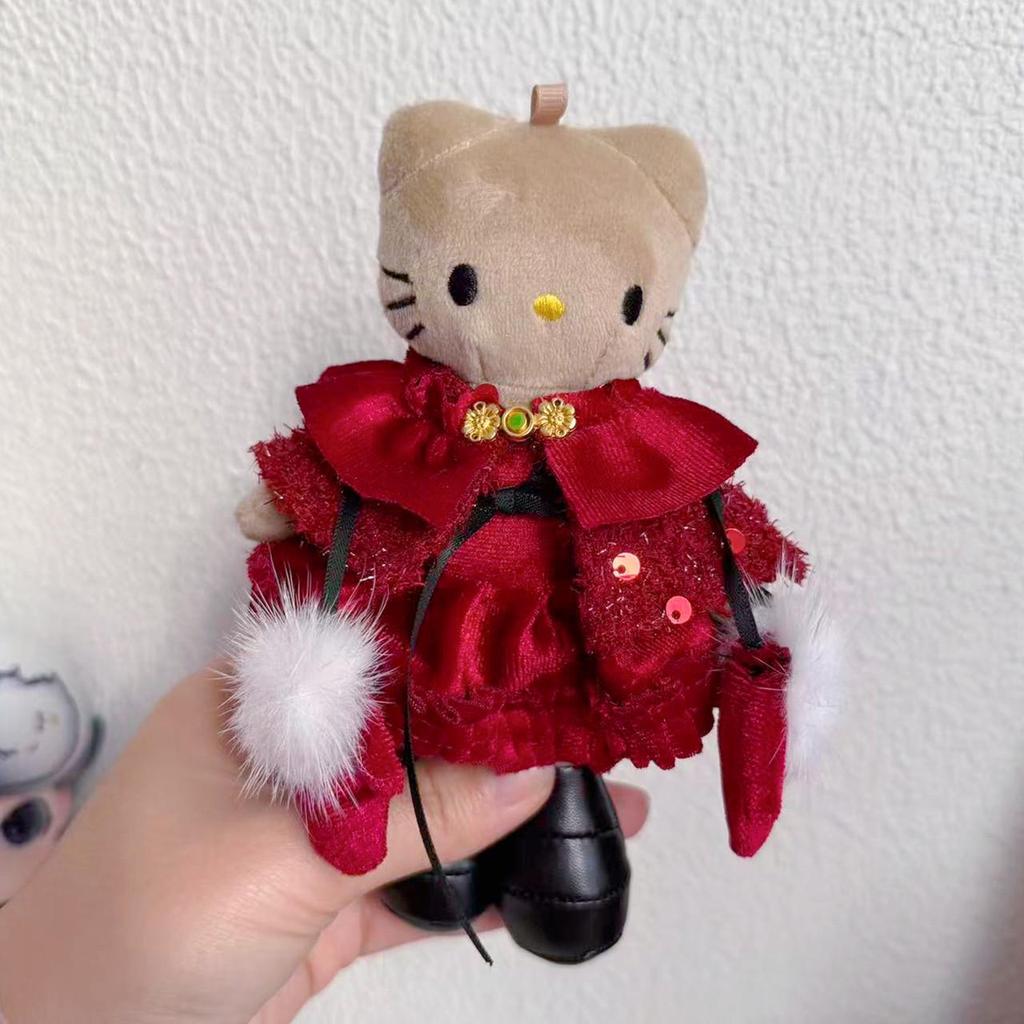 KT Fashion Long-Leg Doll Clothes: Plaid Cape & Retro Button British Style Set