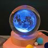 3D Galaxy Crystal Ball Night Light with Color-Changing Base - Unique Starry Sky Gift