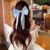 Sweet Organza Bow Hair Clips for Girls Blue Pink Bowknot Hairgrips Ribbon Bow Barrette Hairpin Grip Ponytail Clip Headwear
