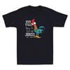 Why Y'all Trying To Test The Jesus In Me Funny Chicken Meme Retro Men T-shirt