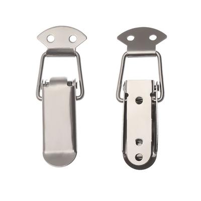 Box Buckle Stainless Steel Hasp Cabinet Box Case Lock Hardware Catch Spring Door Window Toggle Luggage Accessories 6Sizes