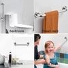 1/2 Piece Bathroom Handrail, Safe and Accessible, Disabled and Elderly, Non Slip Toilet Handrail, Stainless Steel, Sturdy