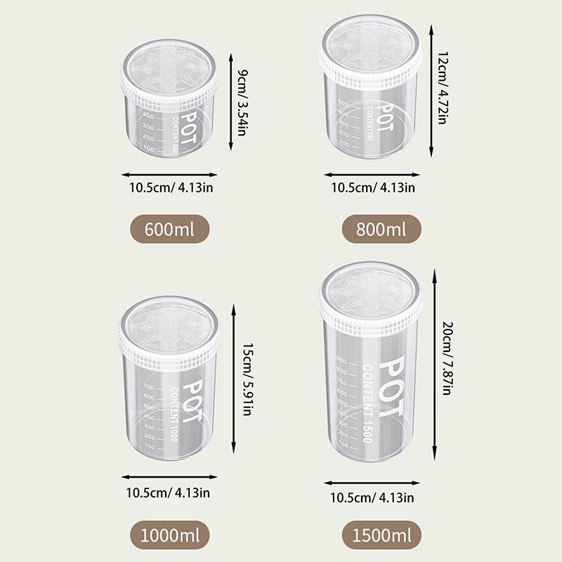 Kitchen Grains Sealed Container Transparent Snack Storage Container Anti-Moisture Cereals And Grains Sealed Storage Barrel Box