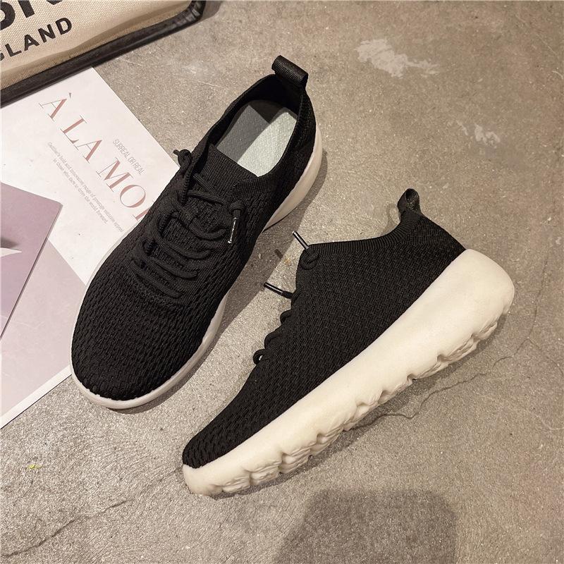 

Summer new autumn pedal men s and women s walking casual shoes flying woven breathable new sports shoes 35