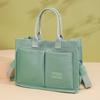 Japanese Minimalist Large-Capacity Crossbody Canvas Backpack & Versatile Tote Handbag.