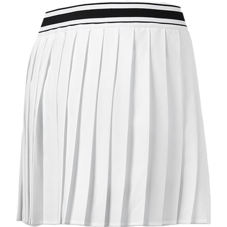 Fila Logo Loose Pleated Tennis Sports Breathable Woven Casual Skirt Women Skirts Jade-White A11W323311F-WT