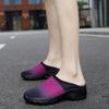 Women's Backless Walking Sneakers Summer Slip-on Mule Shoes Closed Toe Slippers Height Increase Comfort Casual Traveltime Mule