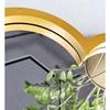 1 Pcs Cloud Shape Fiber Wall Mirror with Acrylic Golden Aesthetic Frame with Hook for Hanging On Walls