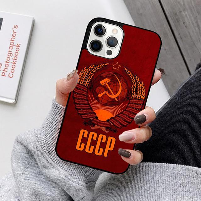 Vintage Stalin USSR CCCP Phone Case For iPhone 17 Air 16 15 14 13 12 Pro Max Plus Max Cover Shell Coque