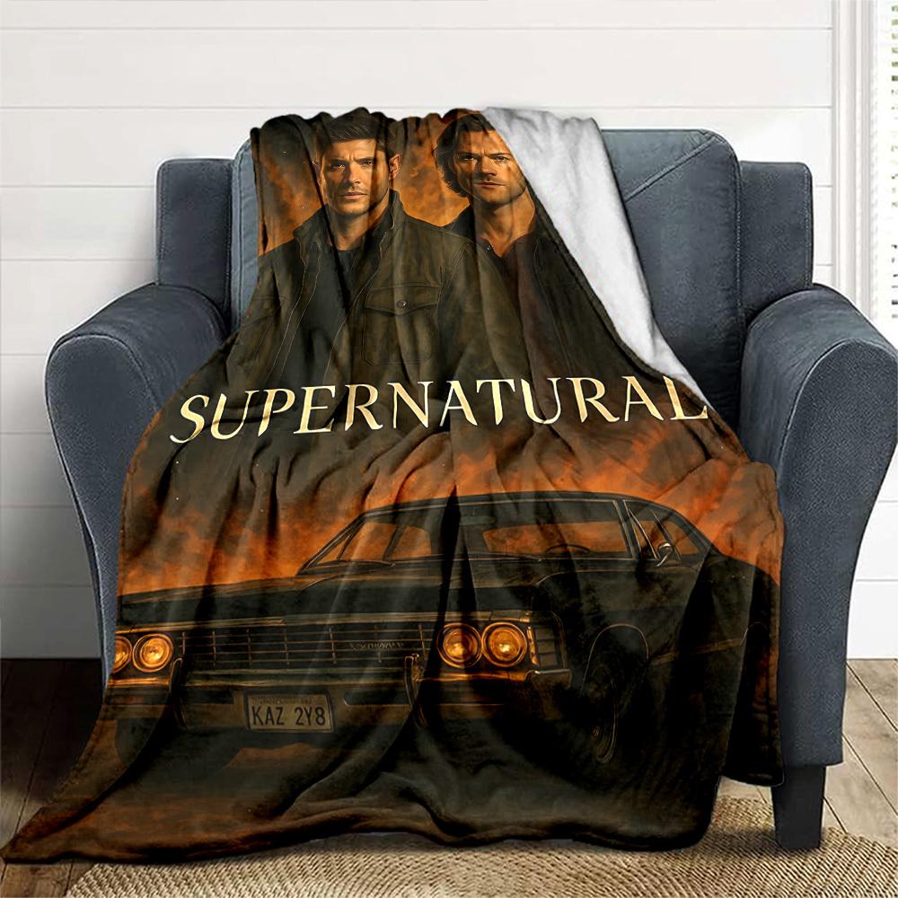 1pc Supernatural Supernatural Throw Blanket Soft Flannel, Cozy All Season Polyester Perfect for Home, Office