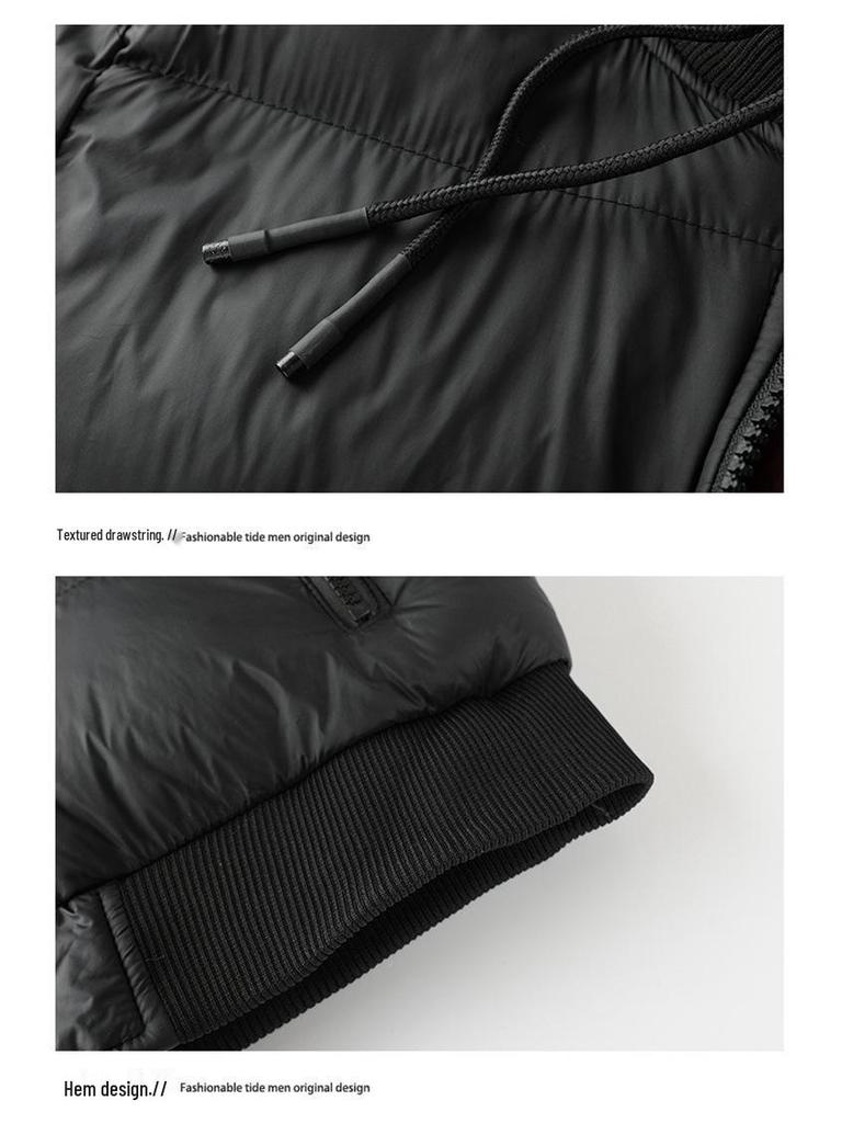 Men's Fashionable Hooded Cotton Jacket – Warm, Thick Winter Coat