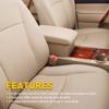Fits 2008-2013 Toyota Highlander Leather Console Lid Armrest Beige Cover Tan