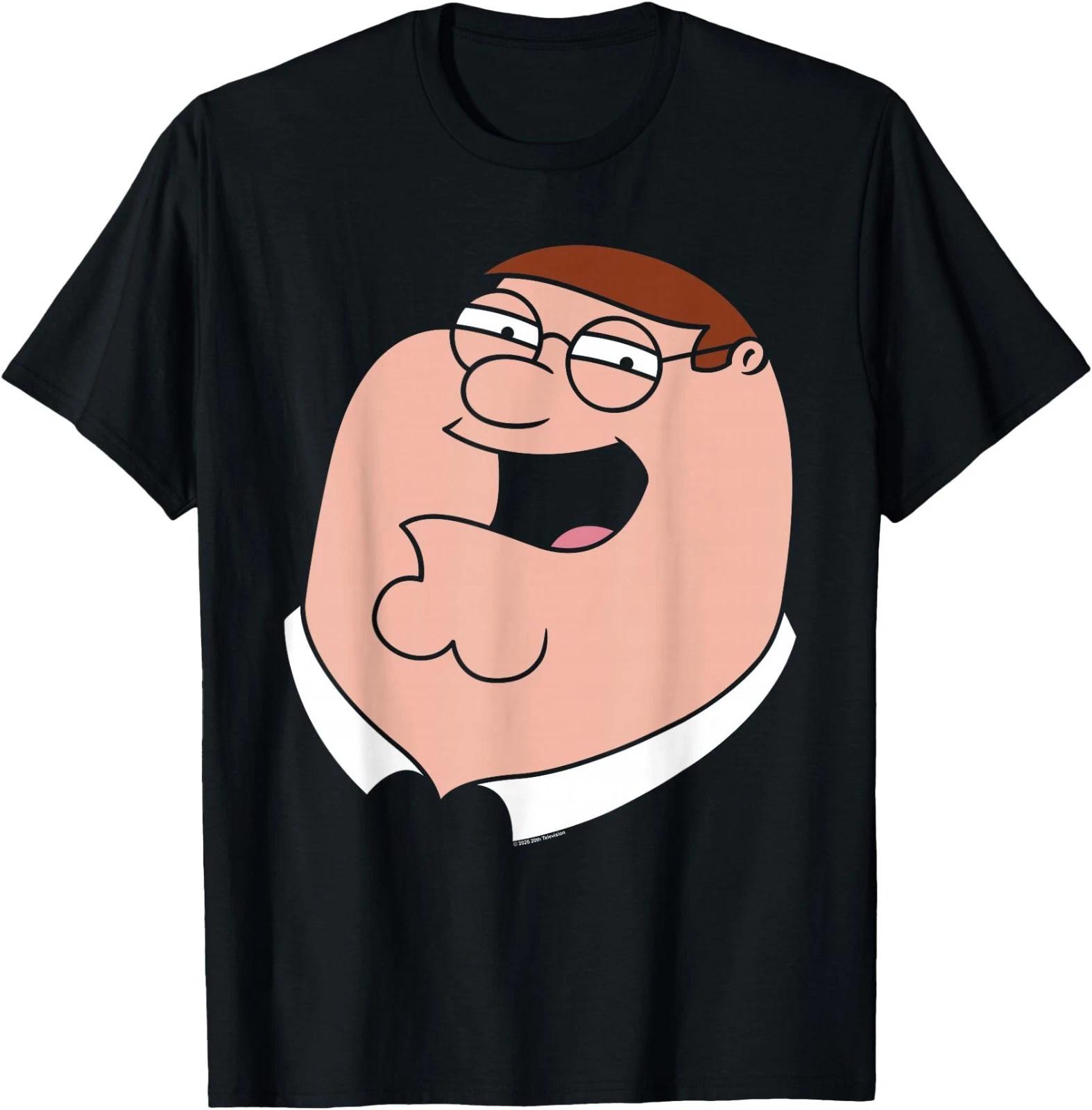 Family Guy Peter Griffin Oversized Portrait Funny Cartoon T-Shirt L