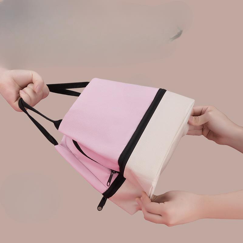 Large Capacity Double-Layer Waterproof Aluminum Foil Insulated Lunch Bag Ziplock Bag