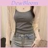 Summer Lace Camisole Top For Women With 3d Pattern And Elastic Cotton Fabric