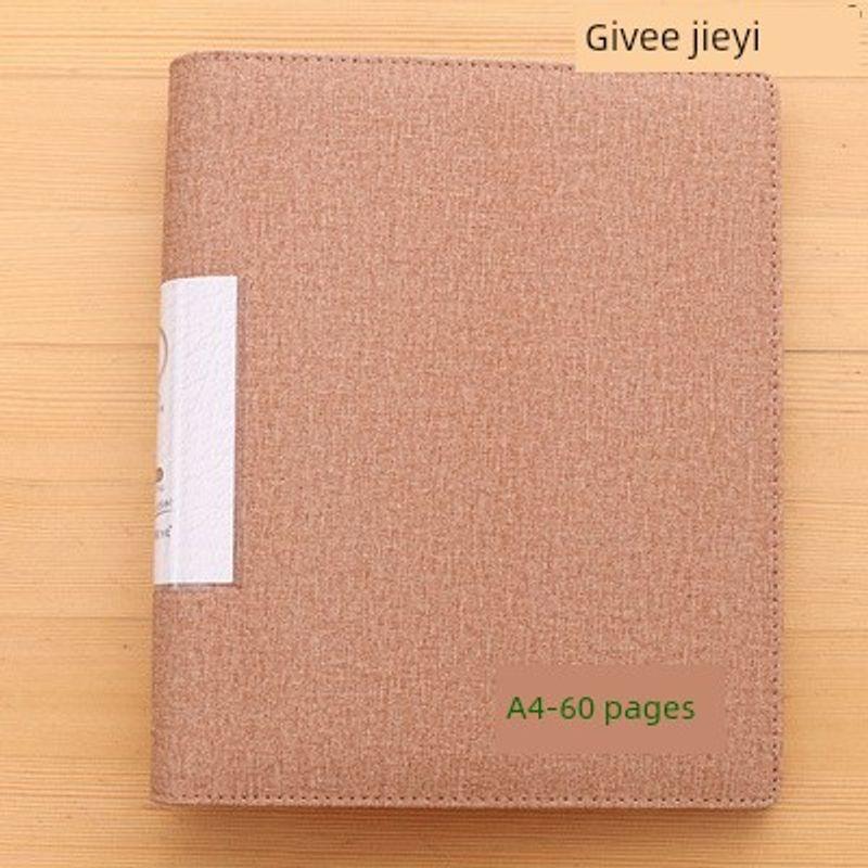 Large Capacity Leather Perforated Loose-Leaf Contract Folder