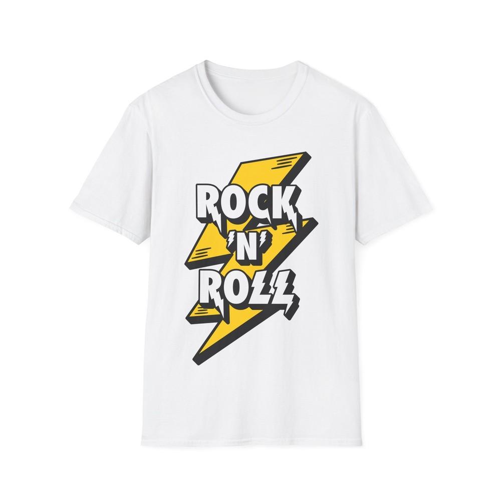 Rock'N'Roll T-Shirt, Music Tee, Rock Music Logo, Rock Fan Gift, Rocker Top