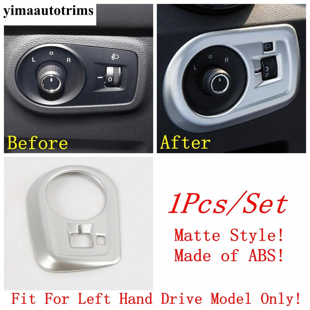 Head Lights / Window Lift Button Panel / Pillar A Speaker / Air AC Vent Cover Trim Matte Accessories For MG ZS EV 2018 -
