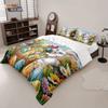 3pcs Easter Happy Cute Rabbit Easter Egg Printed Chipless Quilt Set Multi Size Bedding Decoration Comfortable Machine Washable
