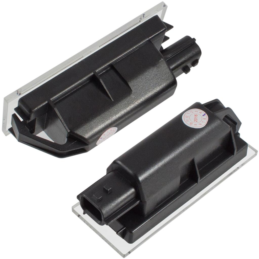 LED License Plate Lights Set (2pcs) for Renault/Dacia/Nissan/Opel/Fiat/Mercedes, CANBUS, Plug & Play, OE 265108474R