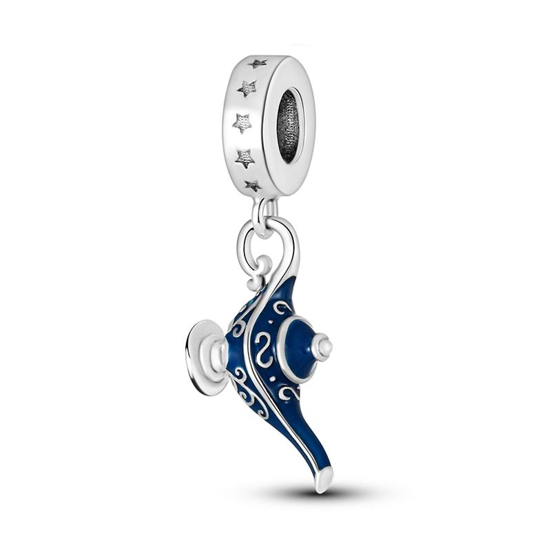 

New 925 Silver Love Rose Crown Tea Set Balance Series Charms Beads Fit Fine Bracelets S925 DIY Jewelry Gift