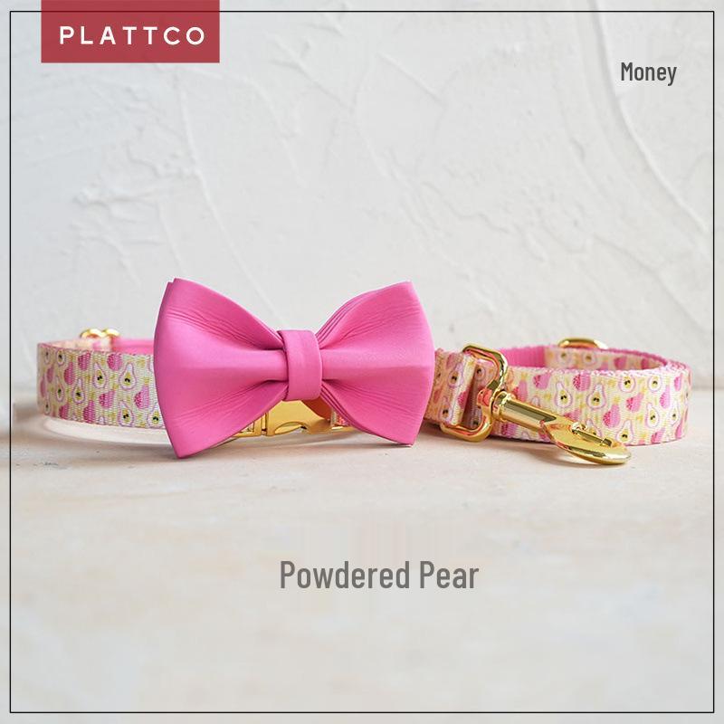 PLATTCO Soft & Comfortable Dog Collar Set with Golden Buckle - PDC368 M
