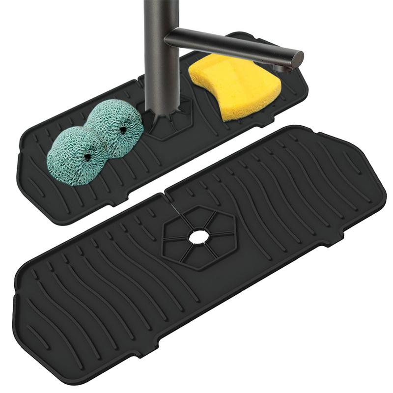 Küchenarmatur Spritzschutz Silikon Armatur Ablaufloch Matte Geschirrtrockenmatten Für Küchenarbeitsplatte