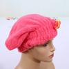Quick Dry Cute Women Microfiber Hair Drying   Wrap Tower Hat Accessory For Bath(yellow)