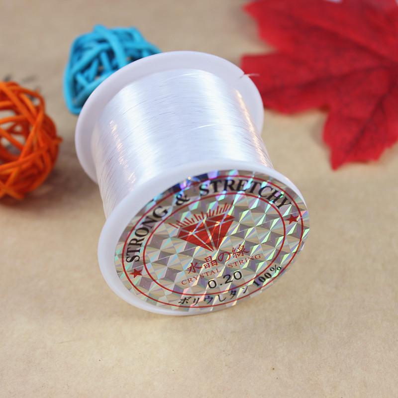 DIY Beading Materials: Transparent Nylon Crystal Thread, Non-Elastic Fishing Line for Handcrafts