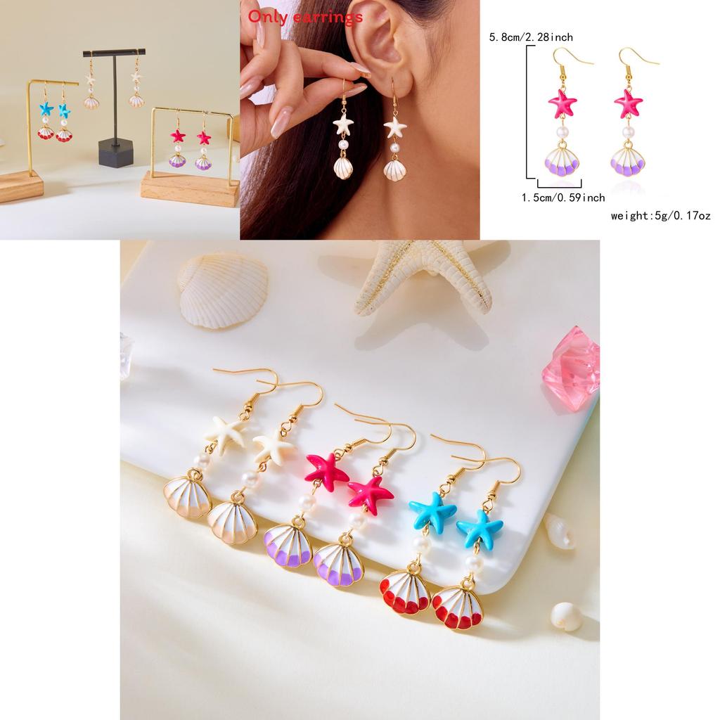 Summer Shell Ear Jewelry For Women Oceaninspired Fashion Accessories With Durable Coating