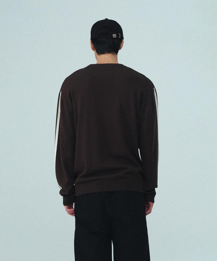 REST&RECREATION Coloration Crew Neck Knit - Brown