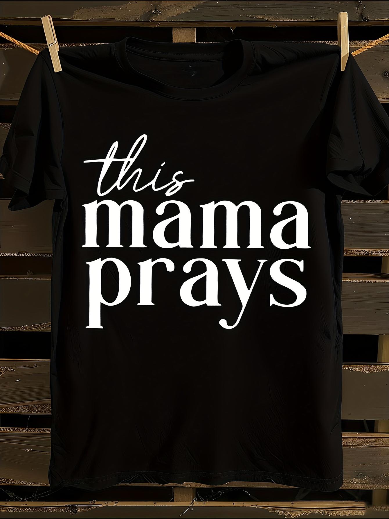 WoMama Prays Print T-shirt XL