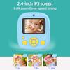Kids Instant Print Camera Kids Digital Camera 1080P Digital Video Camera Dual Lens 2.4 Inch IPS