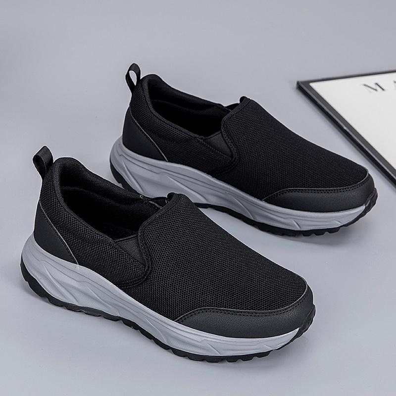 Fashion Men's Outdoor Walking Platform Anti Slip Summer Mesh Walking Lightweight Sports Shoes Comfortable Fitness Women's Casual Shoes
