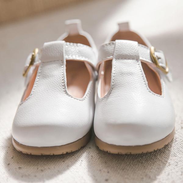 

Кожаные туфли унисекс Baby Jam Saeco белый-d401