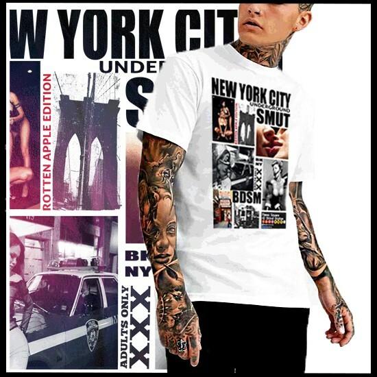 BDSM T-shirt NYC Bondage sensory deprivation silence sado masochist XL White M