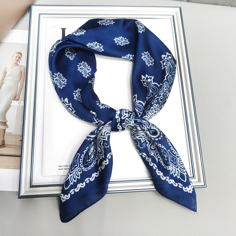 Strictly Selected 70 Silk Scarves, Simulated Silk Small Square Scarves For Women, Retro High-End Thin Versatile Professional Scarves