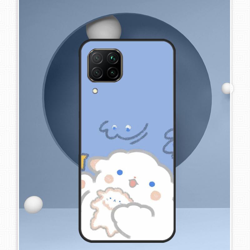 Kawaii Bears Rabbit oil painting For Huawei P30 P60 Pro P20 P40 Lite Nova 9 10 SE 12s 12i 11i 8i Y91 Y60 Y70 Y72 Y90 Y61 Case